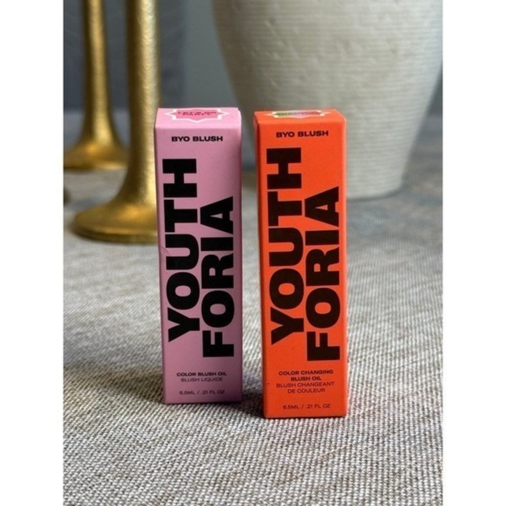 Youthforia BYO Blush Oil TWO! Let's Go Party & Chemical Reaction Color Changing